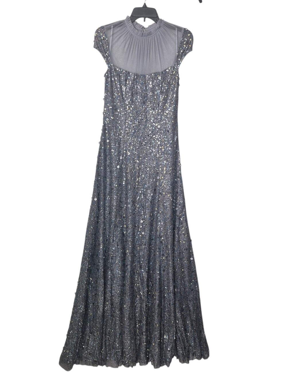 Mac Duggal 14511 Sheer, Sequined Dress NWT